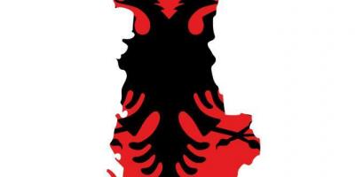 Kart Albaniya bayrağı