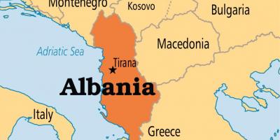Albaniya ölkəmizin xəritəsi